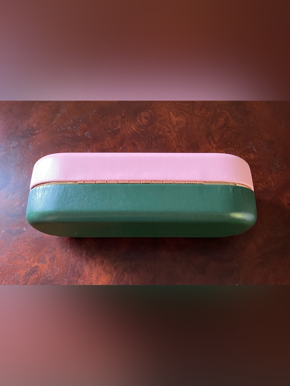 kate spade NY Glasses/Sunglasses Case,  Pink and Hunter Green - Picture 7 of 9